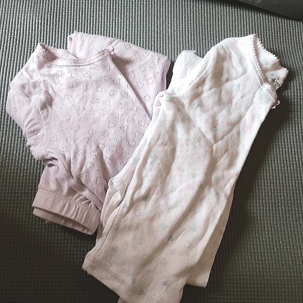 Girls long john pajamas